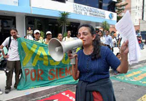 Foto de la protesta (Fuente: El Tel�grafo)