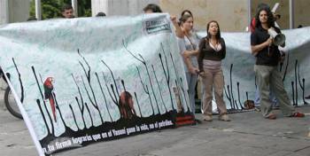Protesta por el Yasun�
