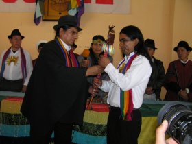 Foto: Recepci�n del bast�n de mando