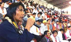 Bartolo Ushigua, Presidente Nacionalidad Z&aacute;para (Foto ANPE)